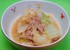 白菜とカツオ缶の煮びたし