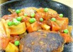 保温調理で煮込みハンバーグ