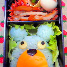 キャラ弁★ムシューダのCMのムッシュ熊雄 キャラ弁★ムシューダのCMのムッシュ熊雄