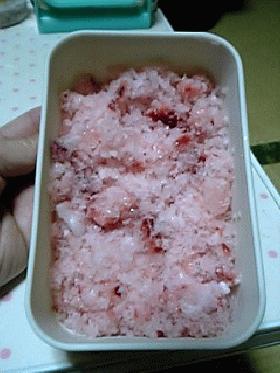 イチゴのシャーベット♪