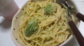 アボガドのミルク風味パスタ