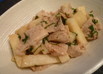 長いもと豚肉の和風炒め