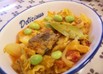 春キャベツとサバ缶のトマトカレー煮