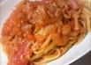 トマト缶でツナとトマトの生パスタ♪