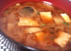 茄子と豆腐の赤だし