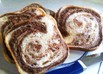 HBで★一番簡単なマーブル食パン★