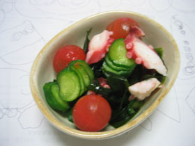 プチトマトが主役！の酢の物