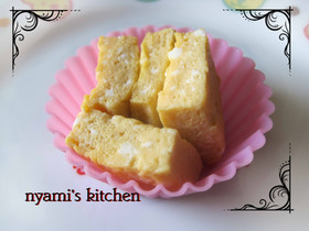 お弁当に☆レンジで簡単卵焼き