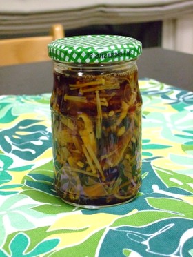 保存食☆きのこのショウガ醤油漬け