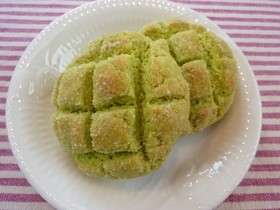 超簡単★メロンパンみたいな抹茶スコーン