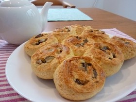 ホットケーキミックスde簡単甘栗ロール