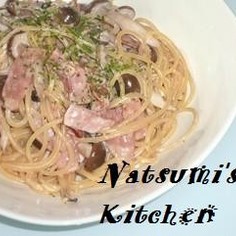 きのことベーコンのチーズクリームパスタ✿