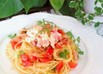 エスニック冷製パスタ＊カニマヨサラダ添え