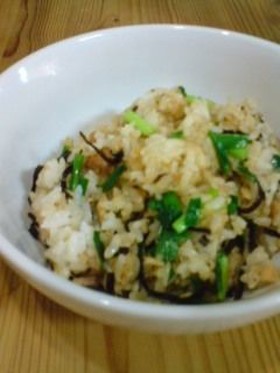 手軽に美味しい☆塩こんぶチャーハン