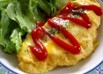卵1個★レンジで作るトマトチーズオムレツ
