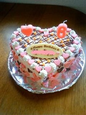 ハートいっぱい！ケーキ