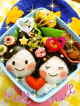 七夕*彦星さま&織姫さま*キャラ弁