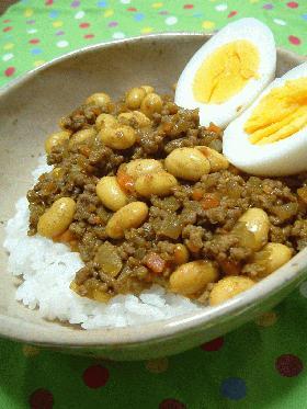 大豆で+栄養*簡単*ドライカレー