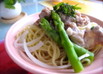 柔らか豚の夏の冷製パスタ！