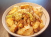 レタスの和風ペペロンチーノ