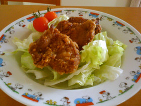 豚ひれ肉のカレー揚