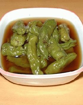 すごくおいしい!ししとうの煮浸し柚こしょう風味