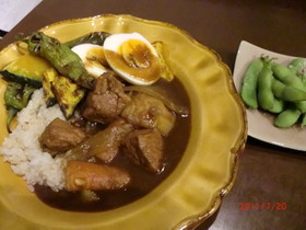 夏野菜と豚肉のカレー