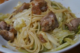 和風だしで簡単パスタ