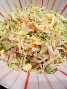 美味しすぎ！キャベツと卵のごまだれサラダ