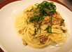 納豆とアサリのパスタ