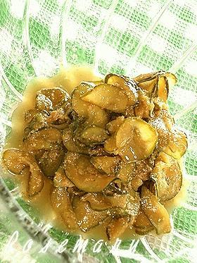 胡瓜の煮びたし た~っぷり♪すり胡麻だれ
