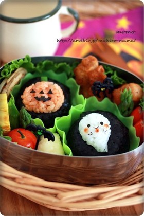 ハロウィンキャラ弁☆おばけ＆ジャック♪