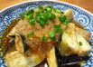 揚げなすの麺つゆ仕立て