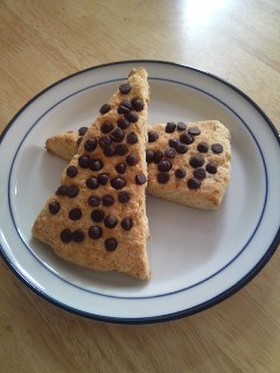 簡単☆おからチョコバナナスコーン