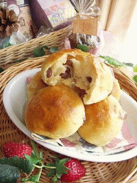 ほどよい甘さ♪甘納豆パン