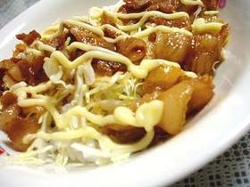 ■簡単！お手軽！■豚バラ照りマヨ丼■