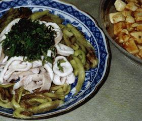 イカと茄子の和風サラダ