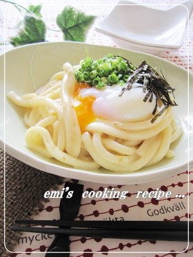 コクまろ✾温玉海苔チーズうどん