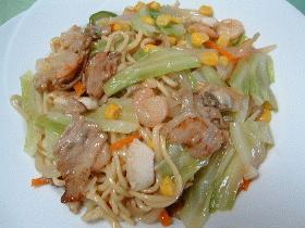 野菜たっぷり！焼きちゃんぽん