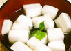 三つ葉とはんぺんのお吸い物☆ごま油風味