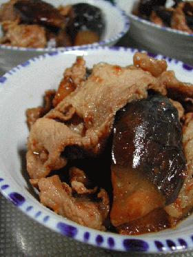 「かえし」を使って・豚肉と茄子の生姜炒め