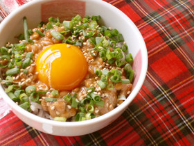 ＊濃厚～納豆たまごご飯＊