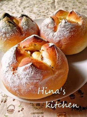 ベーコンとクリームチーズのパン