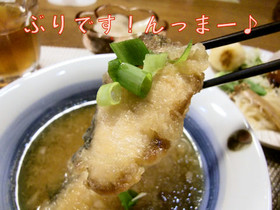 オーブンも使って【ブリの揚げおろし煮】♪