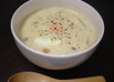 冬瓜の豆乳カルボナーラ風スープ