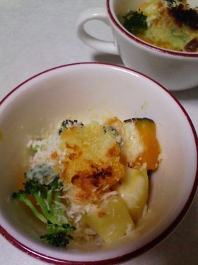 南瓜とおじゃがのパン粉焼き