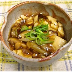 豆腐ときのこのとろとろあん