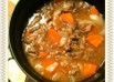 牛薄切り肉と玉ねぎの煮込み料理