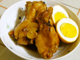 お肉ほろほろ~♡簡単☆手羽元の酢醤油煮♫
