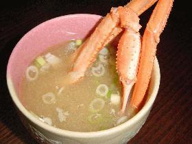 かにの味噌汁